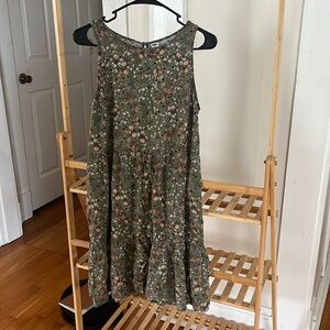 Old Navy green floral short dress